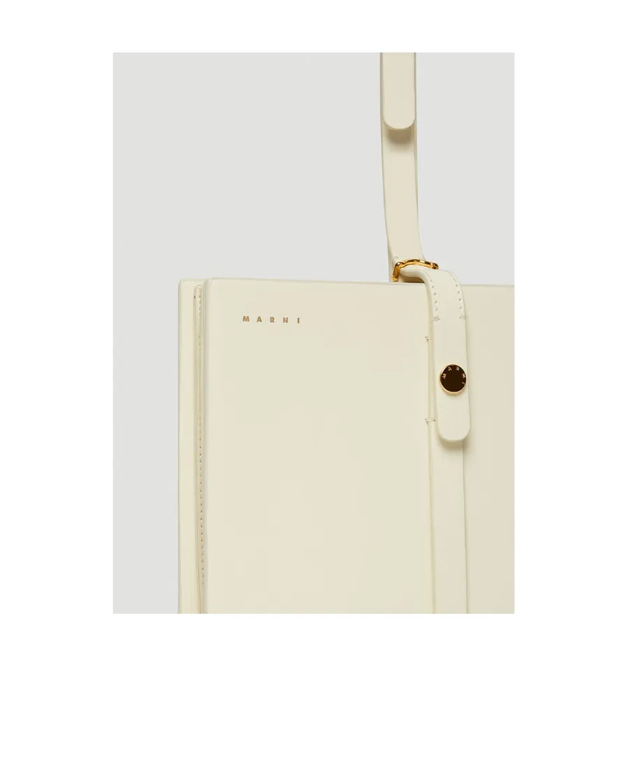 Calf Leather Strapped Clutch Bag