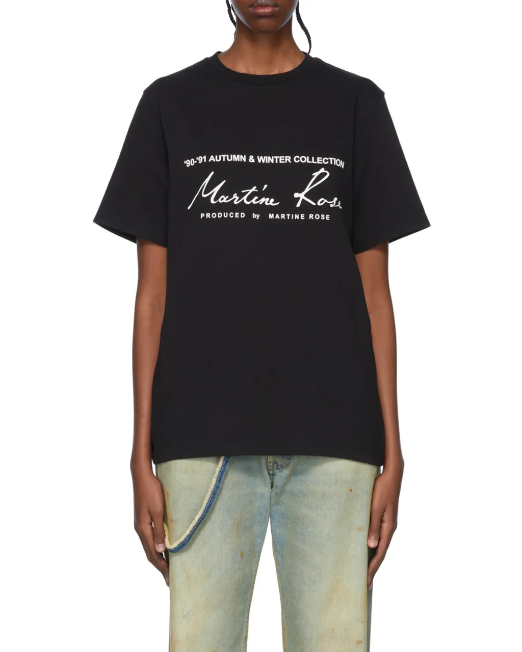 Martine Rose Logo Printed Crewneck T-Shirt