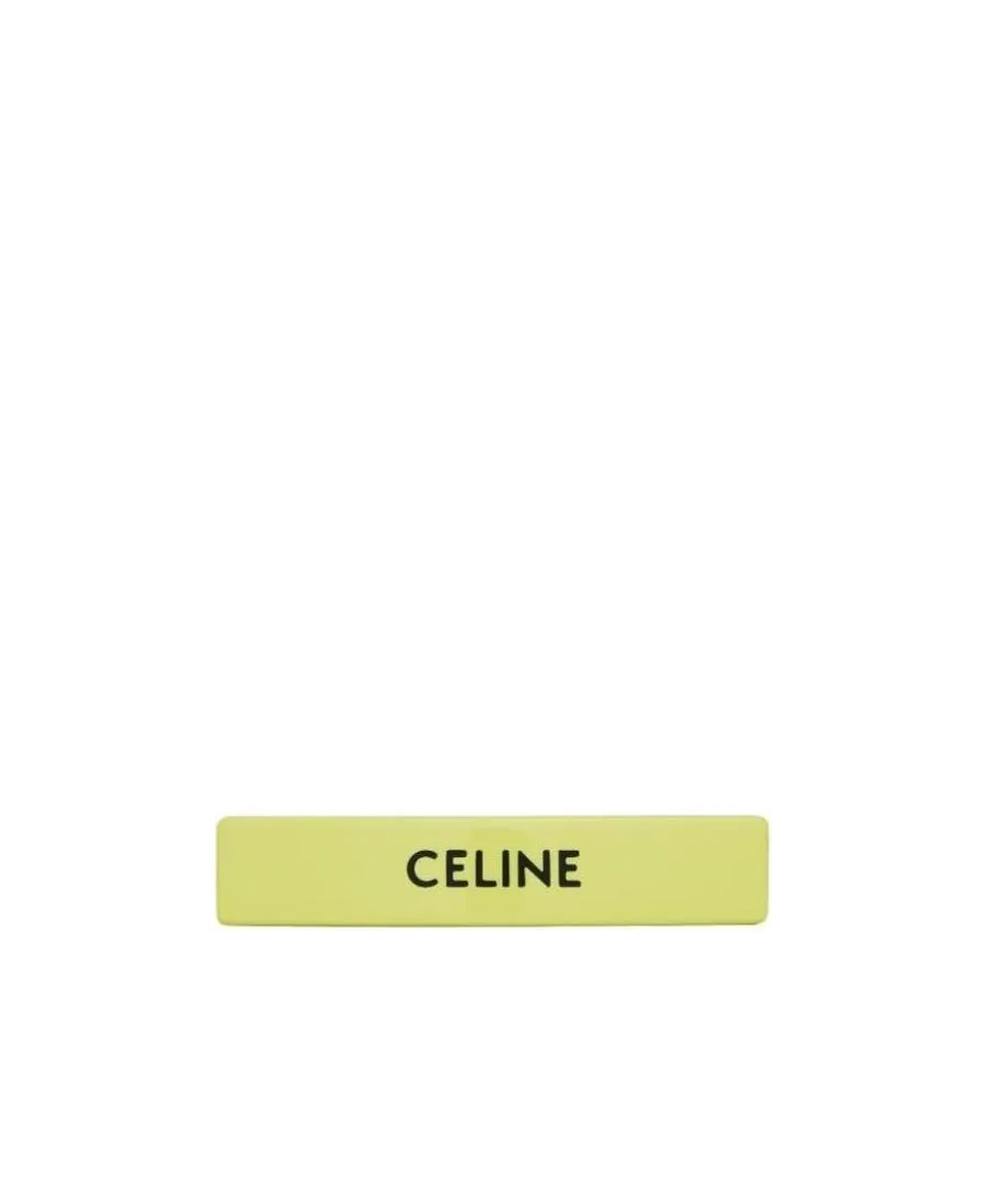 Celine Monochroms Hair Clip In Acetate And Steel
