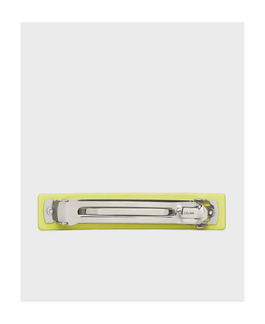 Celine Monochroms Hair Clip In Acetate And Steel