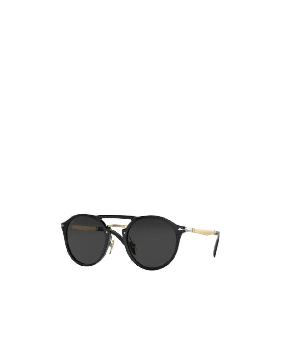 Persol Round Frame Double-Bridge Sunglasses