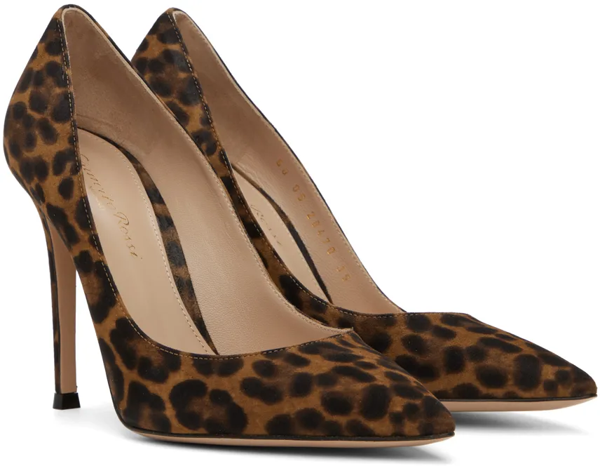 Gianvito Leopard Print Pumps