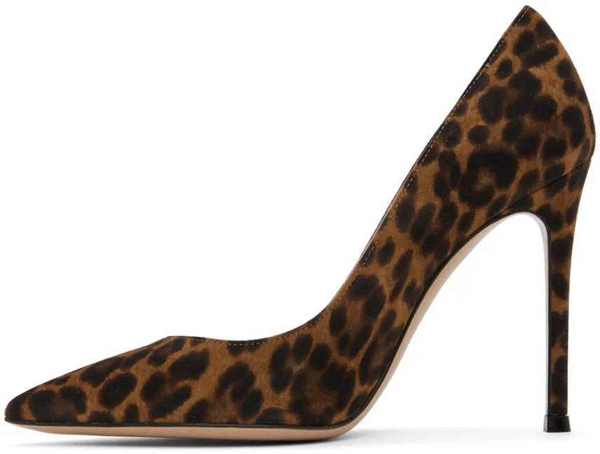 Gianvito Leopard Print Pumps