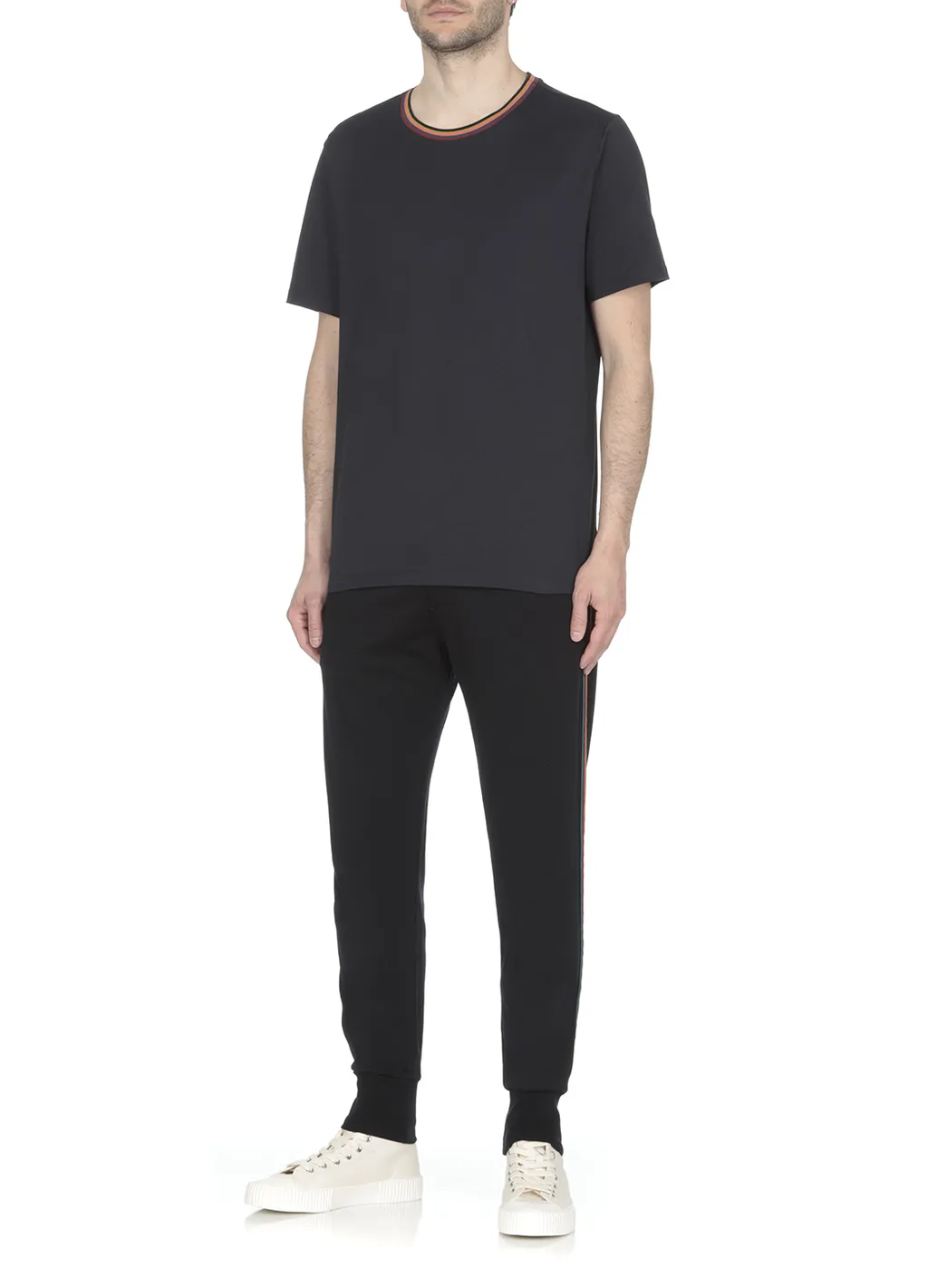 Paul Smith Artist Stripe Collar T-Shirt