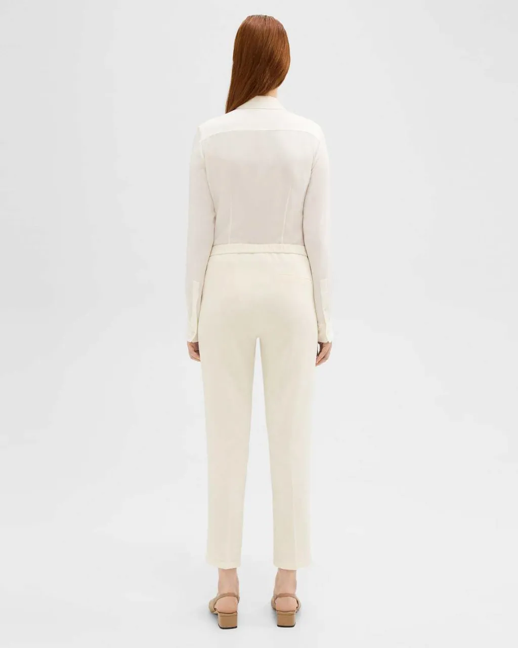 Theory Treeca Pull-On Tailored Pants