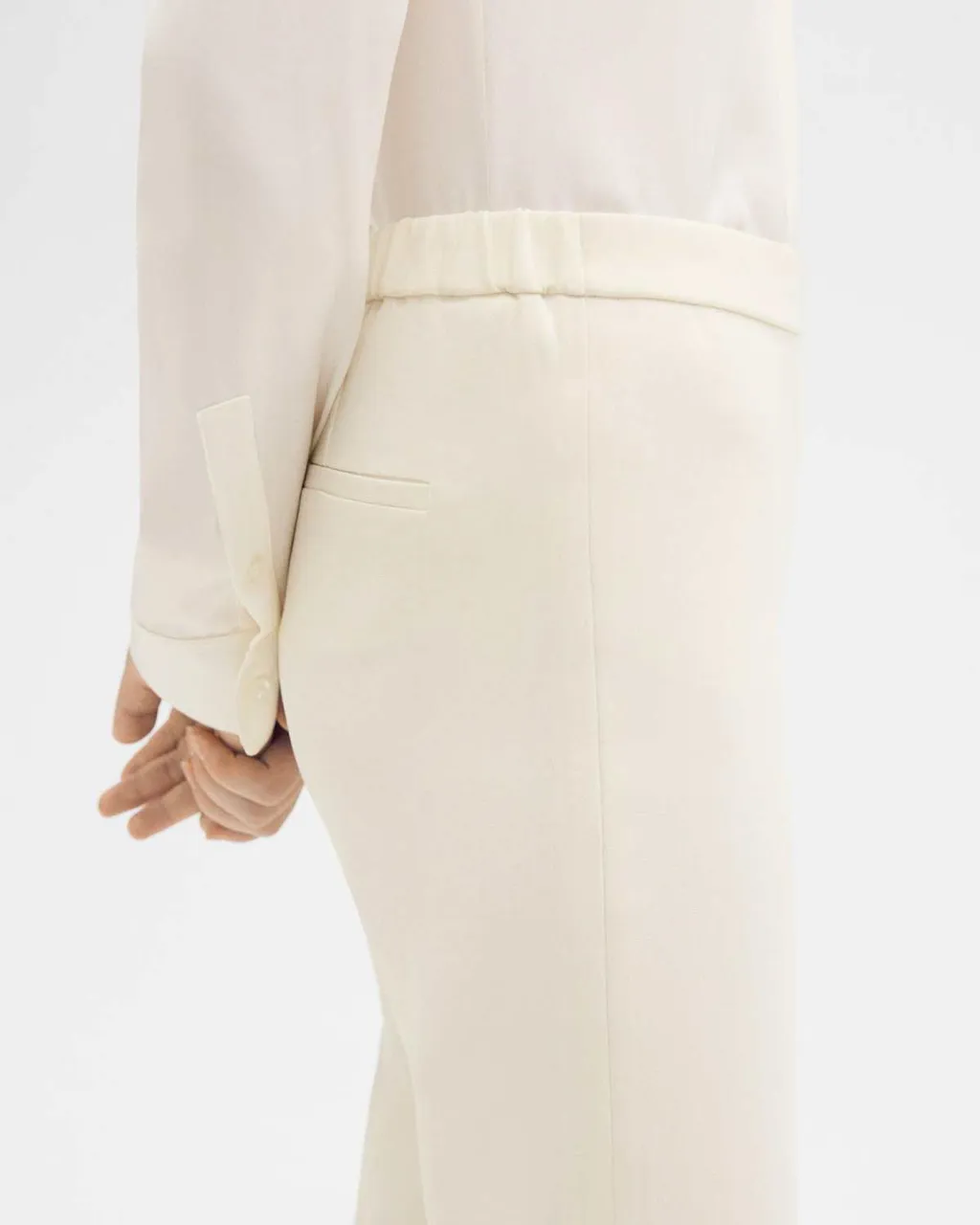 Theory Treeca Pull-On Tailored Pants