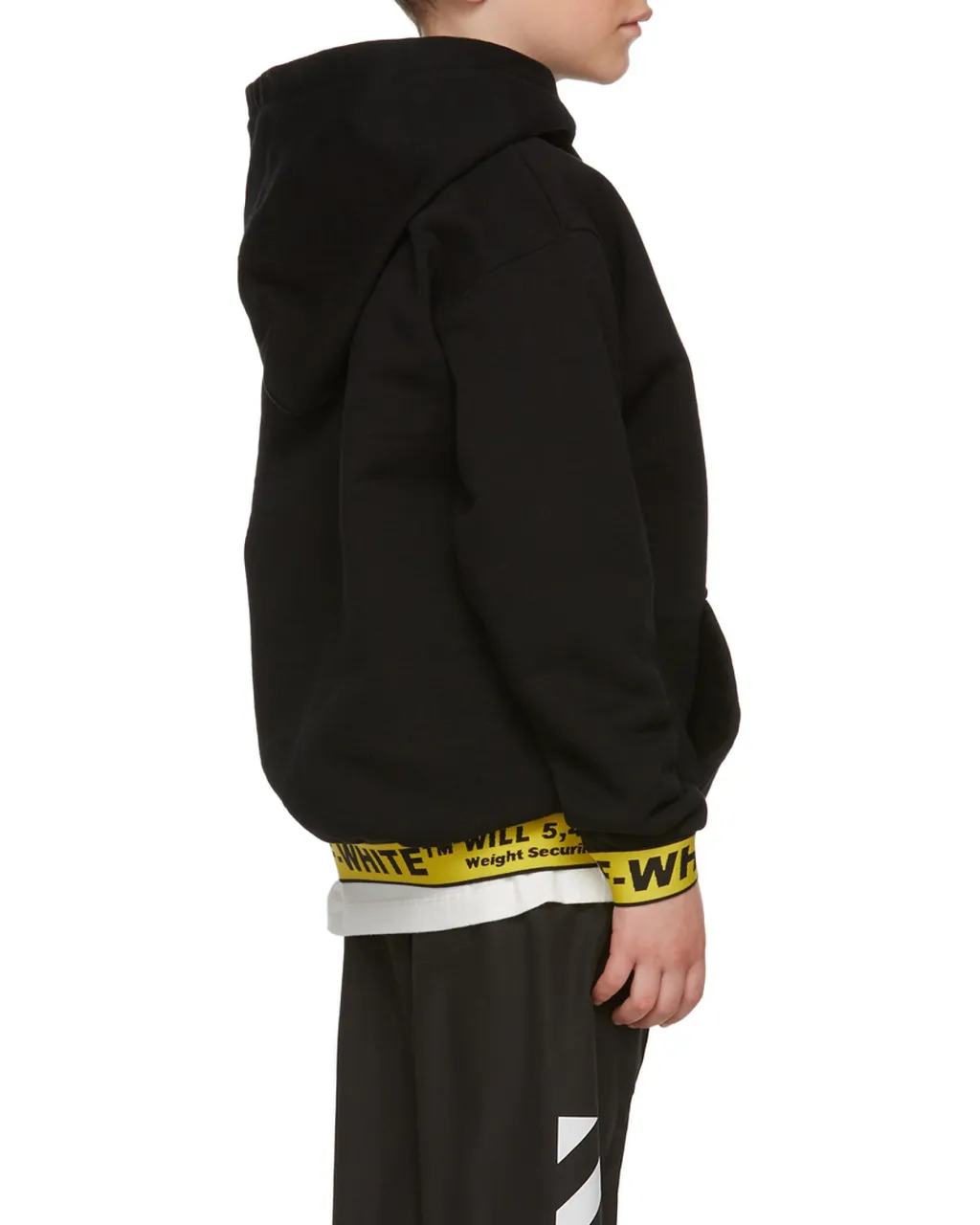 Off-White Kids Logo Embroidered Long Sleeved Hoodie