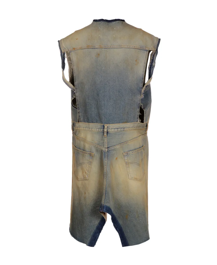 Derelict Asymmetric Denim Gilet