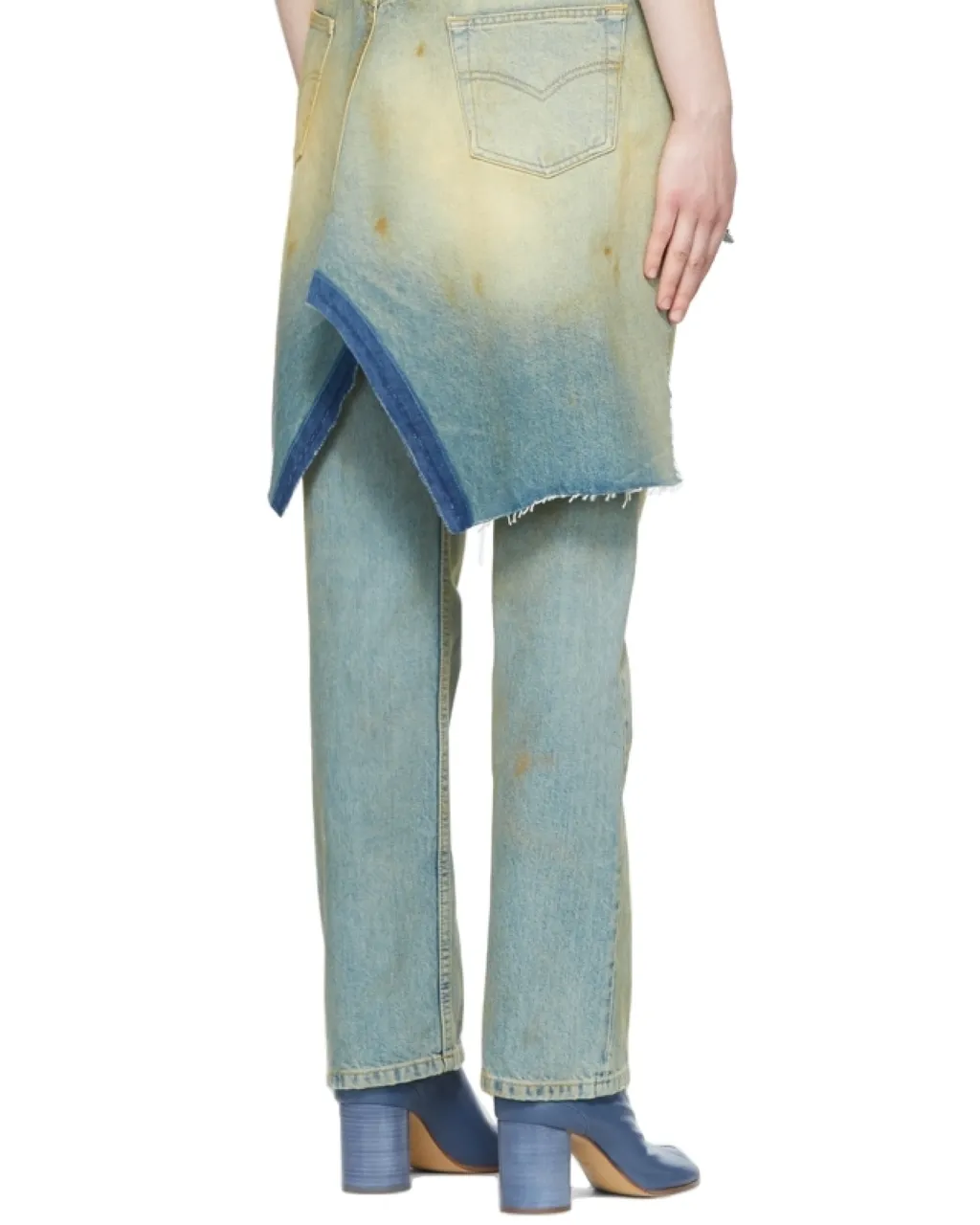 Derelict Asymmetric Denim Gilet