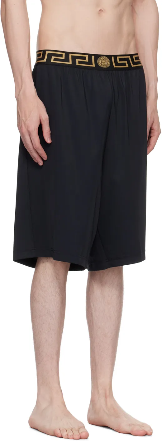 Versace La Greca Waistband Bermuda Shorts