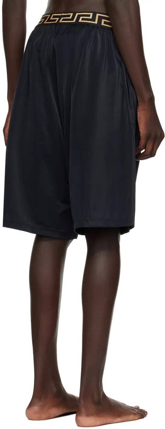 Versace La Greca Waistband Bermuda Shorts