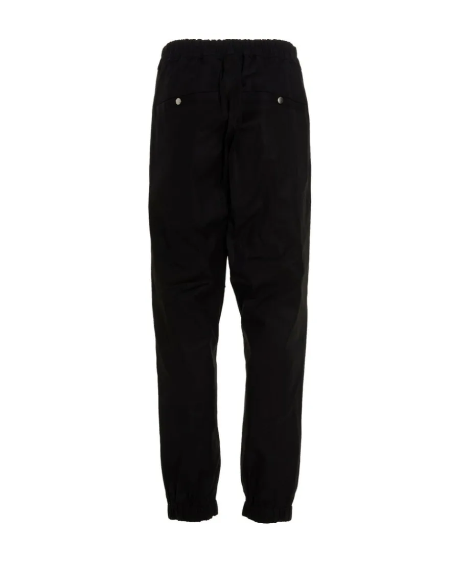 Rick Owens Drawstring Zip Detailed Track Pants