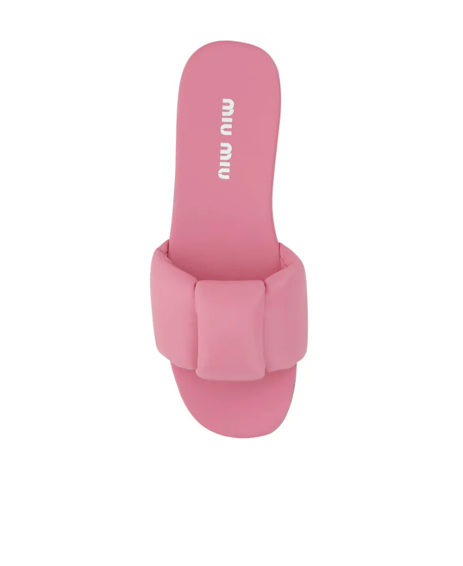 Miu Miu Padded Slip-On Sandals