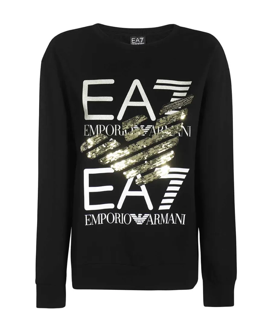 Round Collar Logo Sweater
