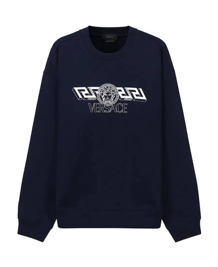 Logo-Print Crew Neck Jumper