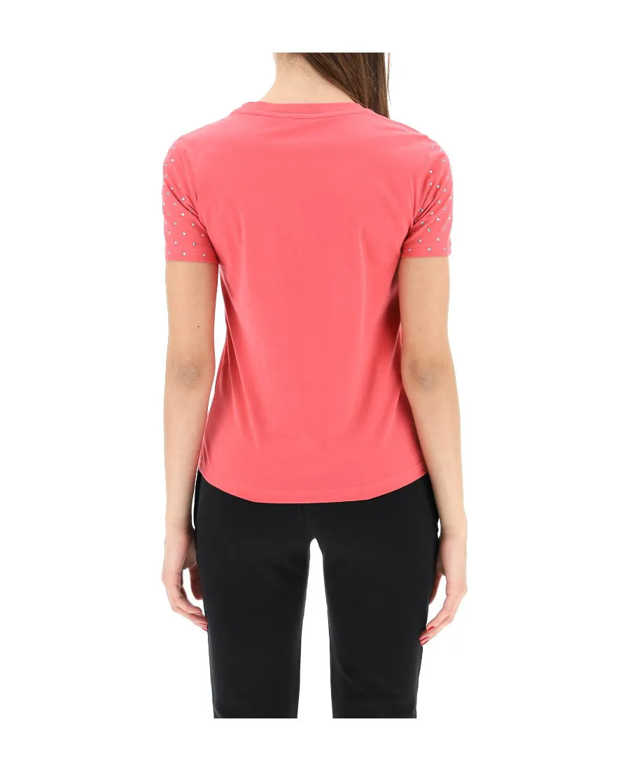 Crystal-Embellished Short-Sleeve T-Shirt
