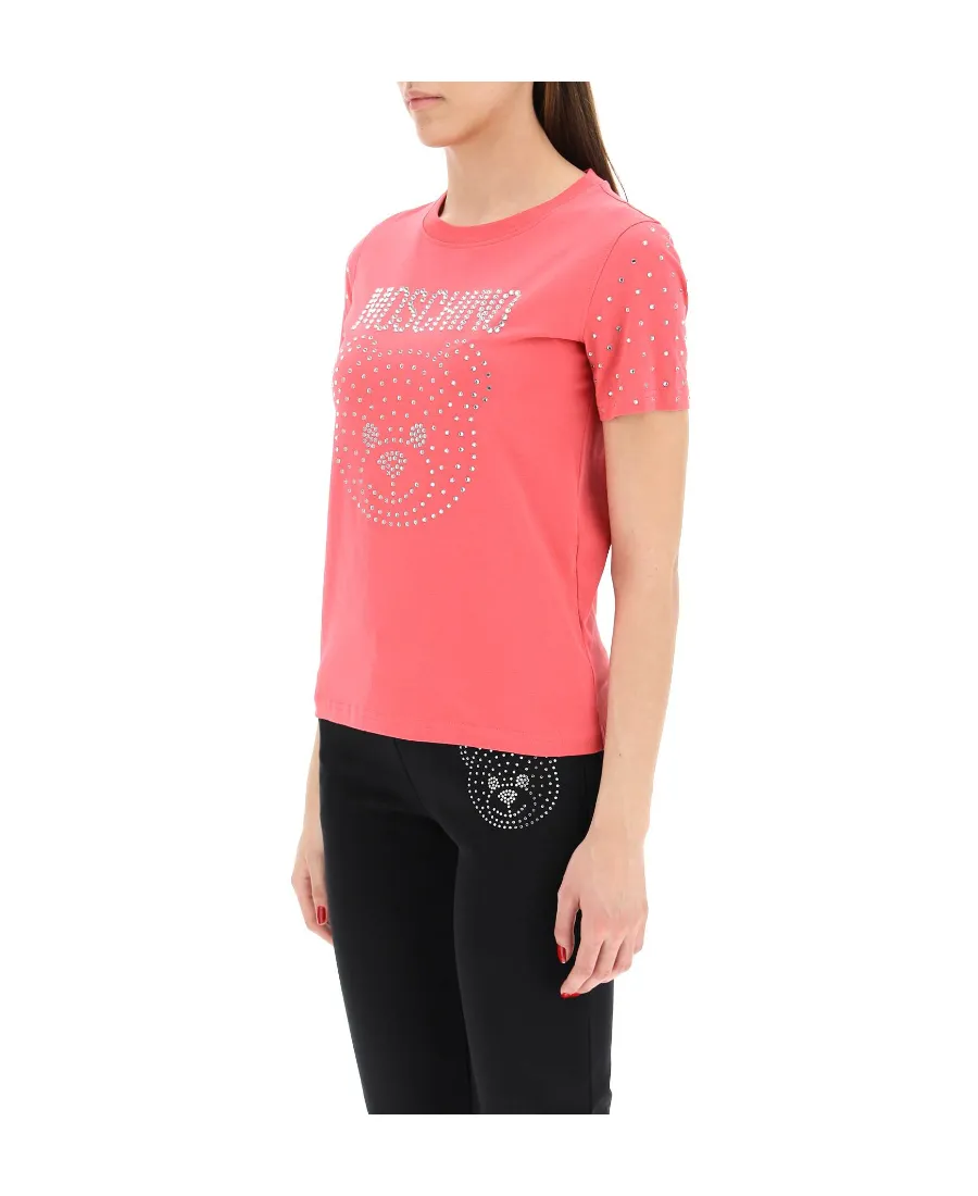 Crystal-Embellished Short-Sleeve T-Shirt