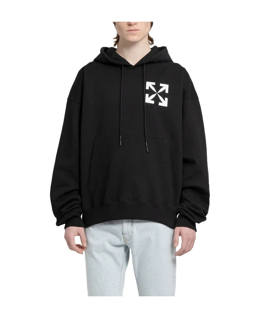 Arrows-Print Cotton Hoodie