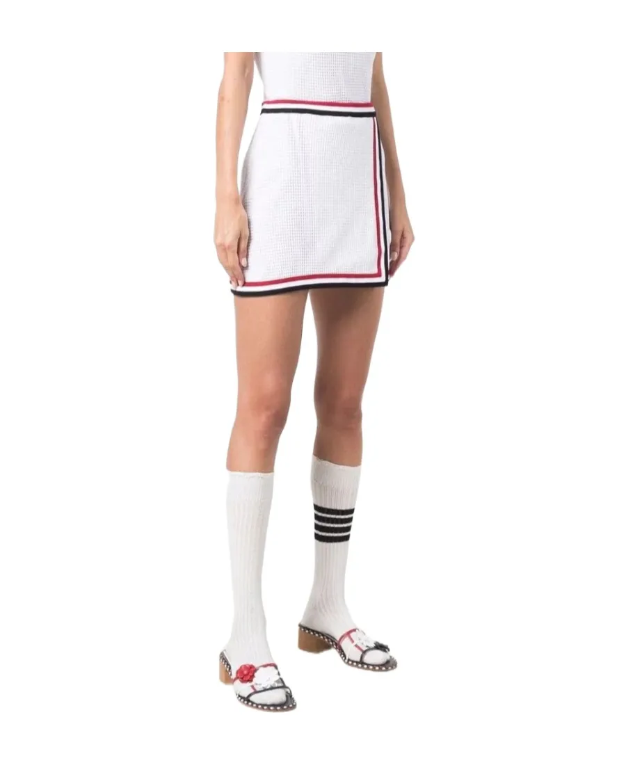 Thom Browne Rwb Striped Wrap Skirt