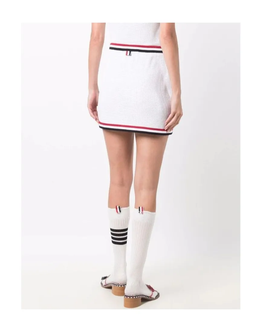 Thom Browne Rwb Striped Wrap Skirt