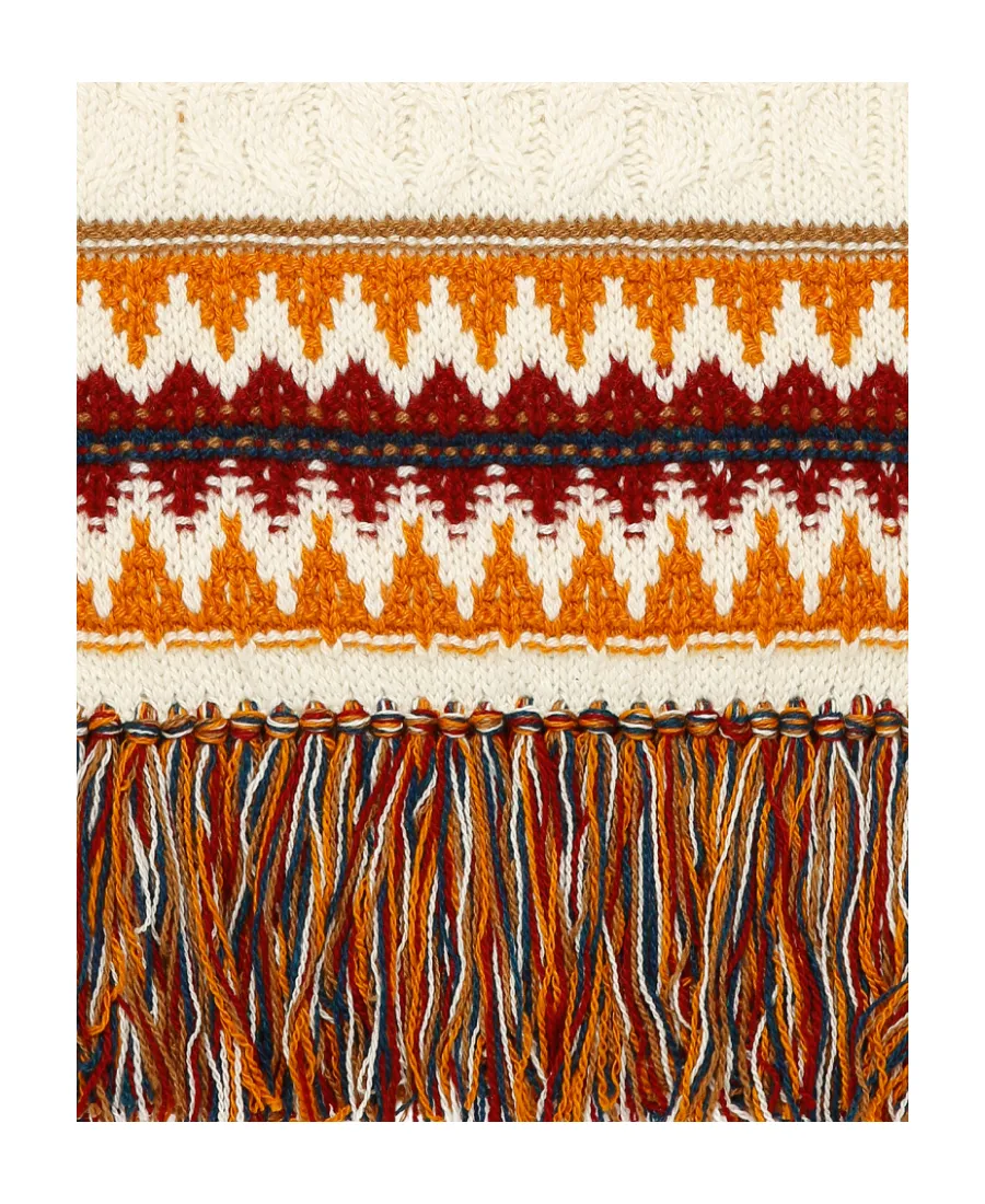 Cashmere Geometric Jacquard Scarf