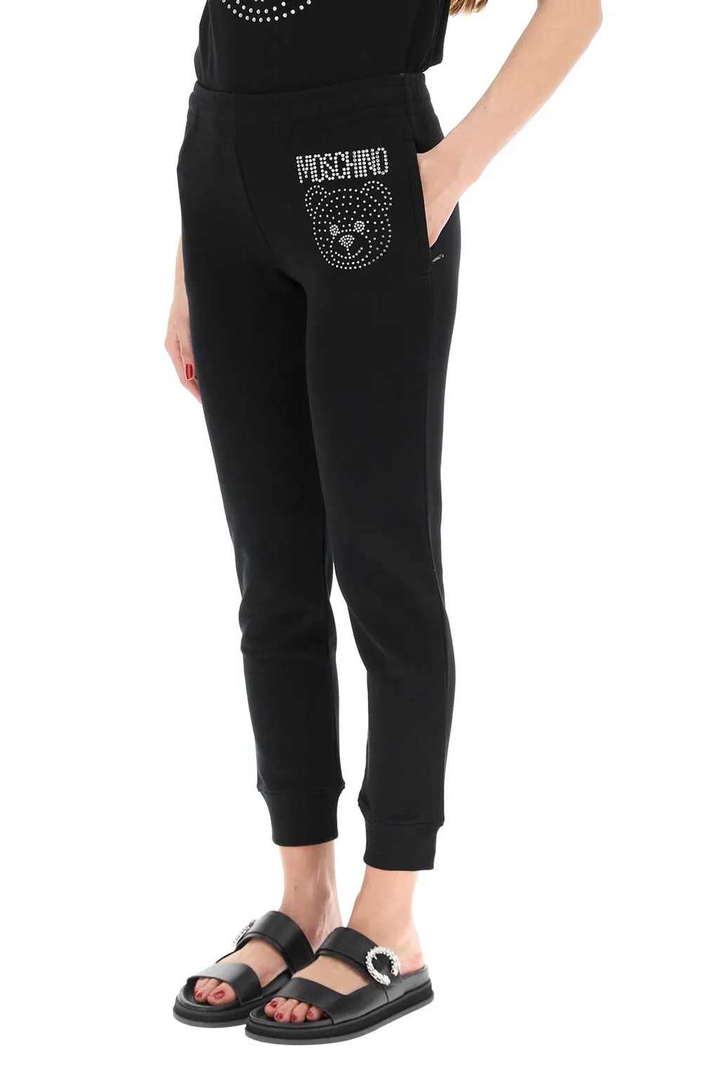 Crystal-Embellished Track Pants