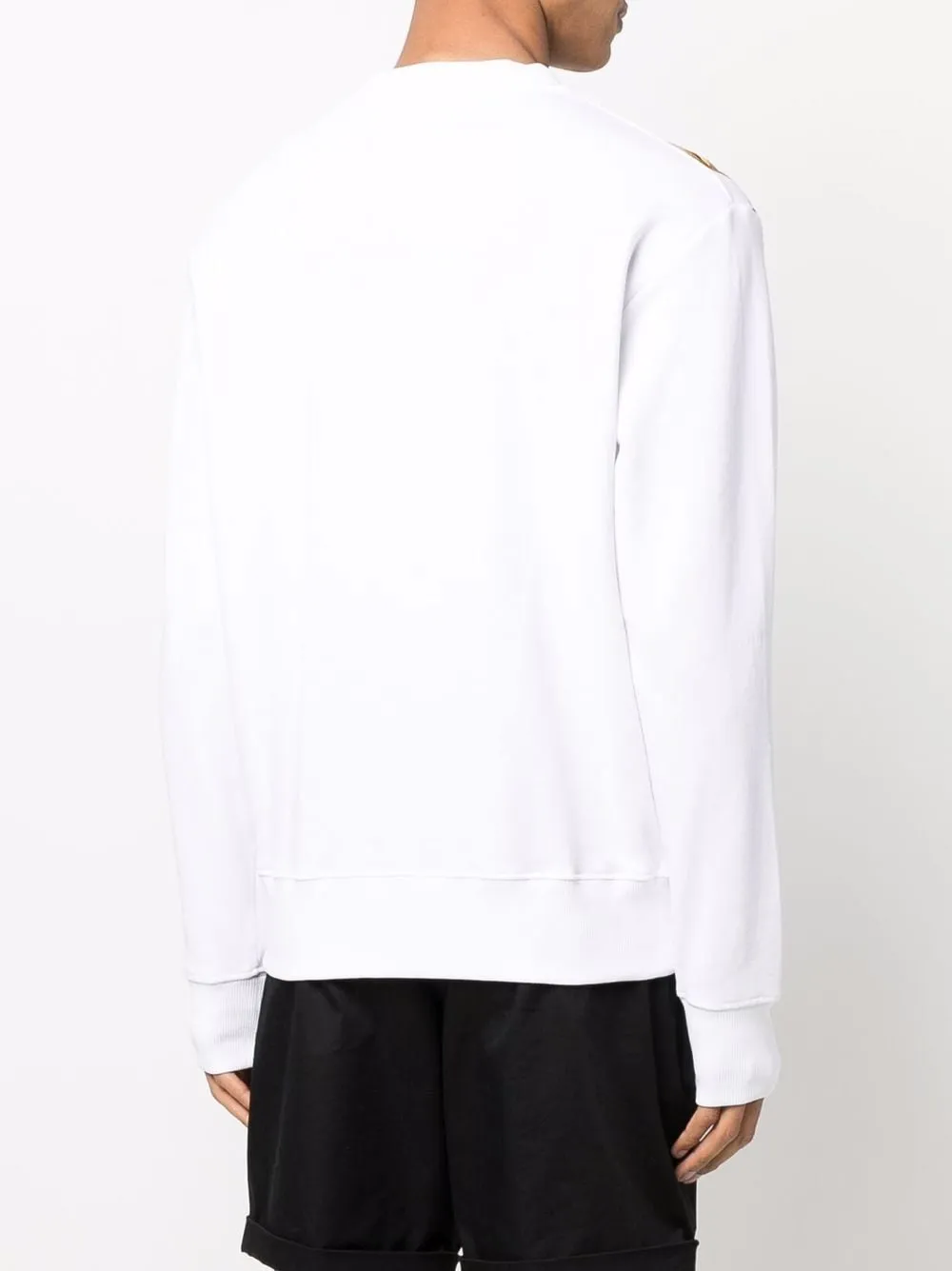 Baroqe-Print Long-Sleeve Sweatshirt