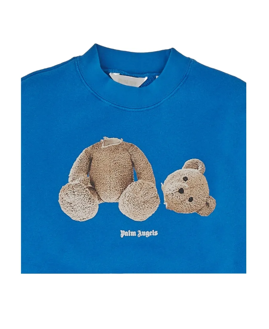 Bear-Motif Crew-Neck Sweatshirt