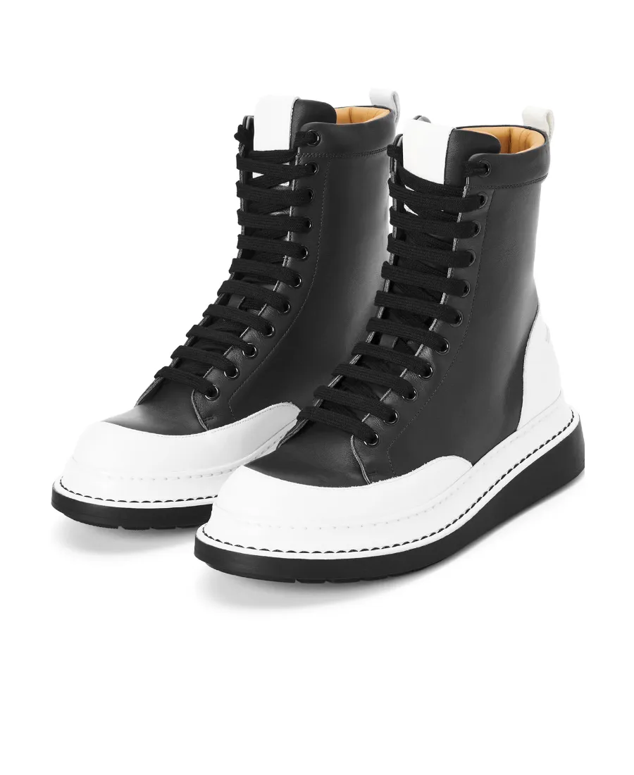 Two-Tone Combat Boots