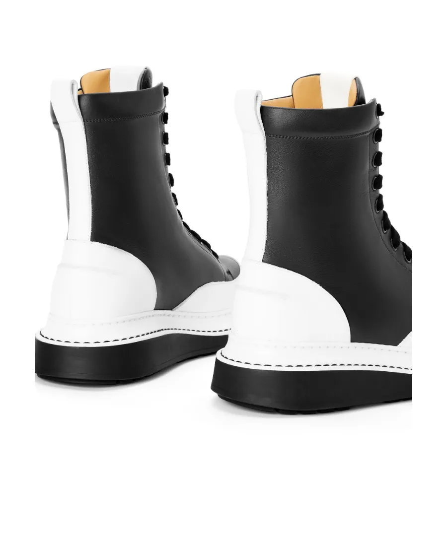 Two-Tone Combat Boots