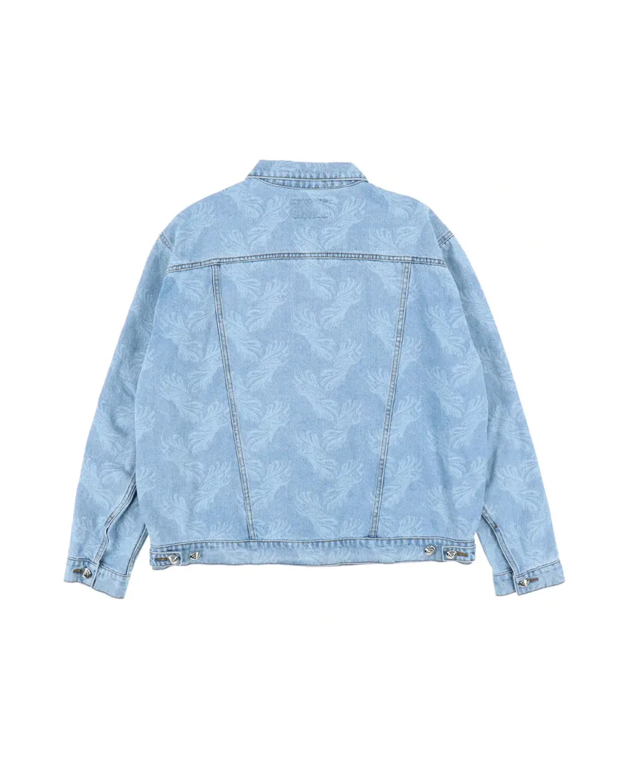 Long-Sleeved Denim Coat