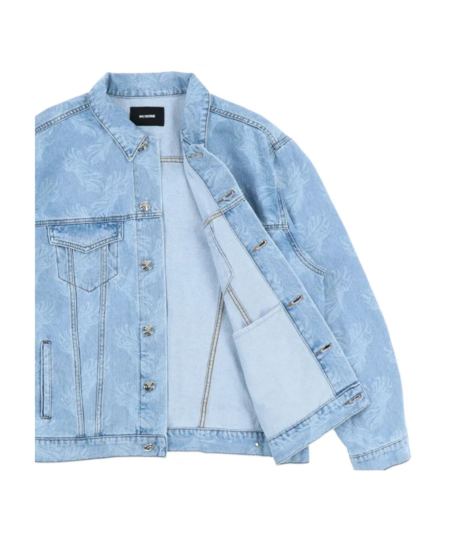 Long-Sleeved Denim Coat