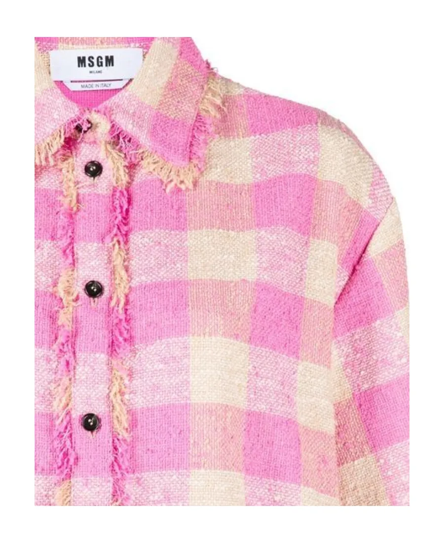 Msgm Checked Short-Sleeved Shirt