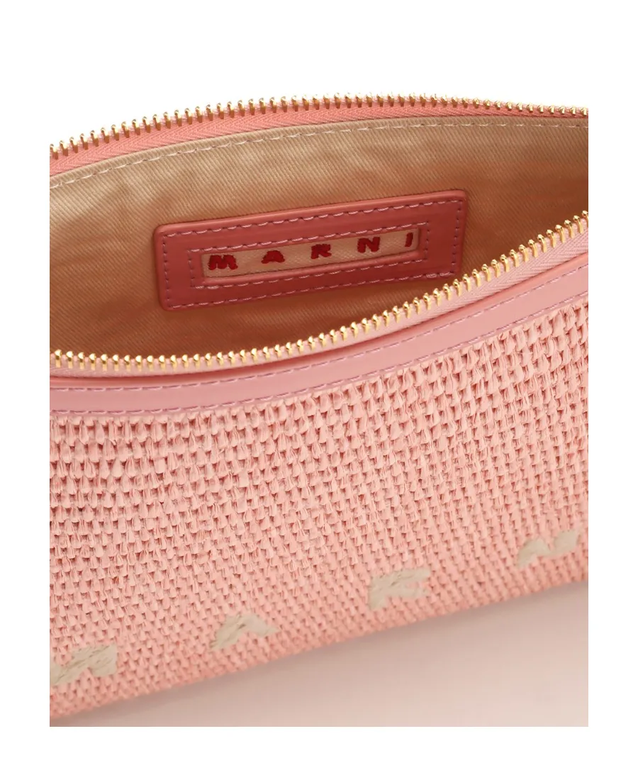 Marni Marcel Logo Embroidered Crossbody Bag