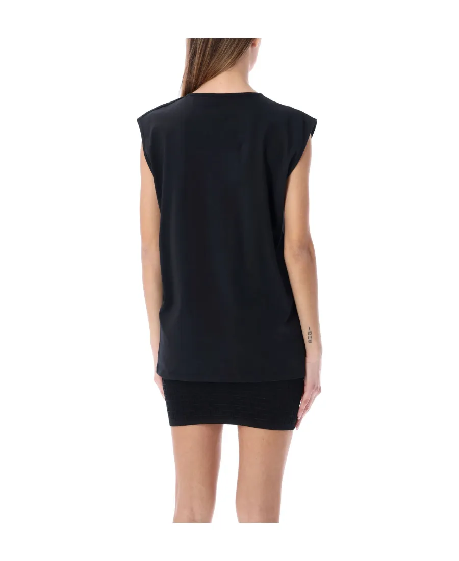 Balmain Button Embellished Tank Top