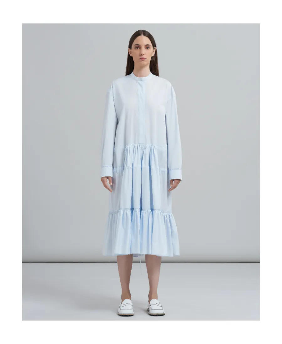 Marni Chemisier Drawstring Waist Dress
