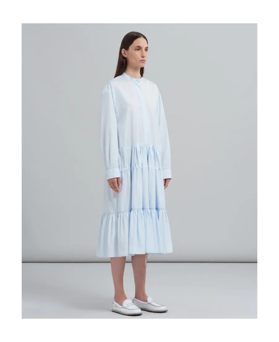 Marni Chemisier Drawstring Waist Dress