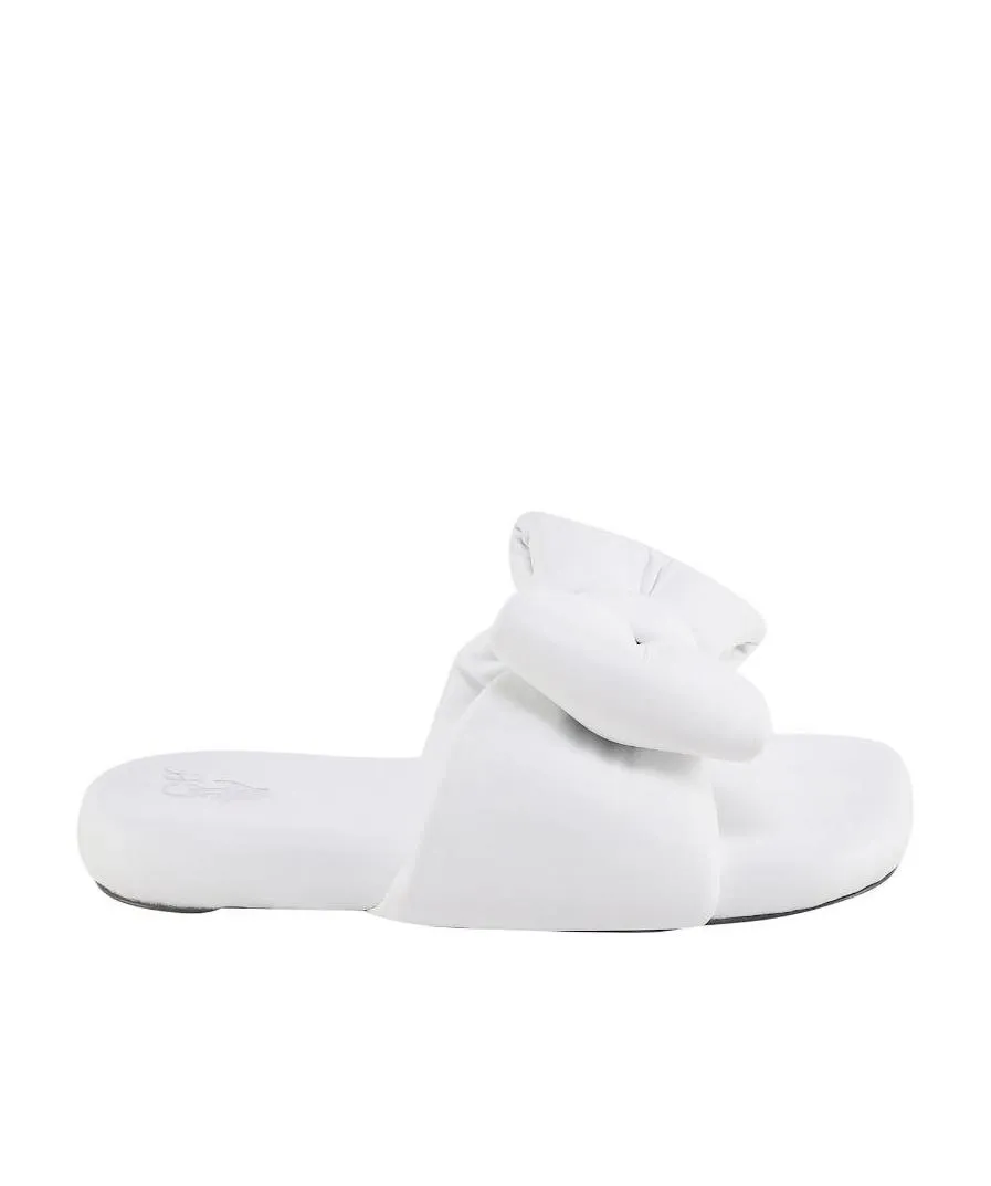 Off-White Padded Bow Sandals