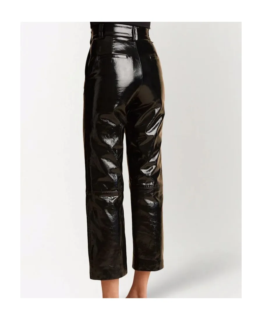 Black Straight Casual Pants