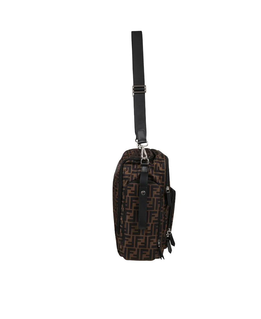 Fendi Kids Ff Logo Zip-Up Changing Bag