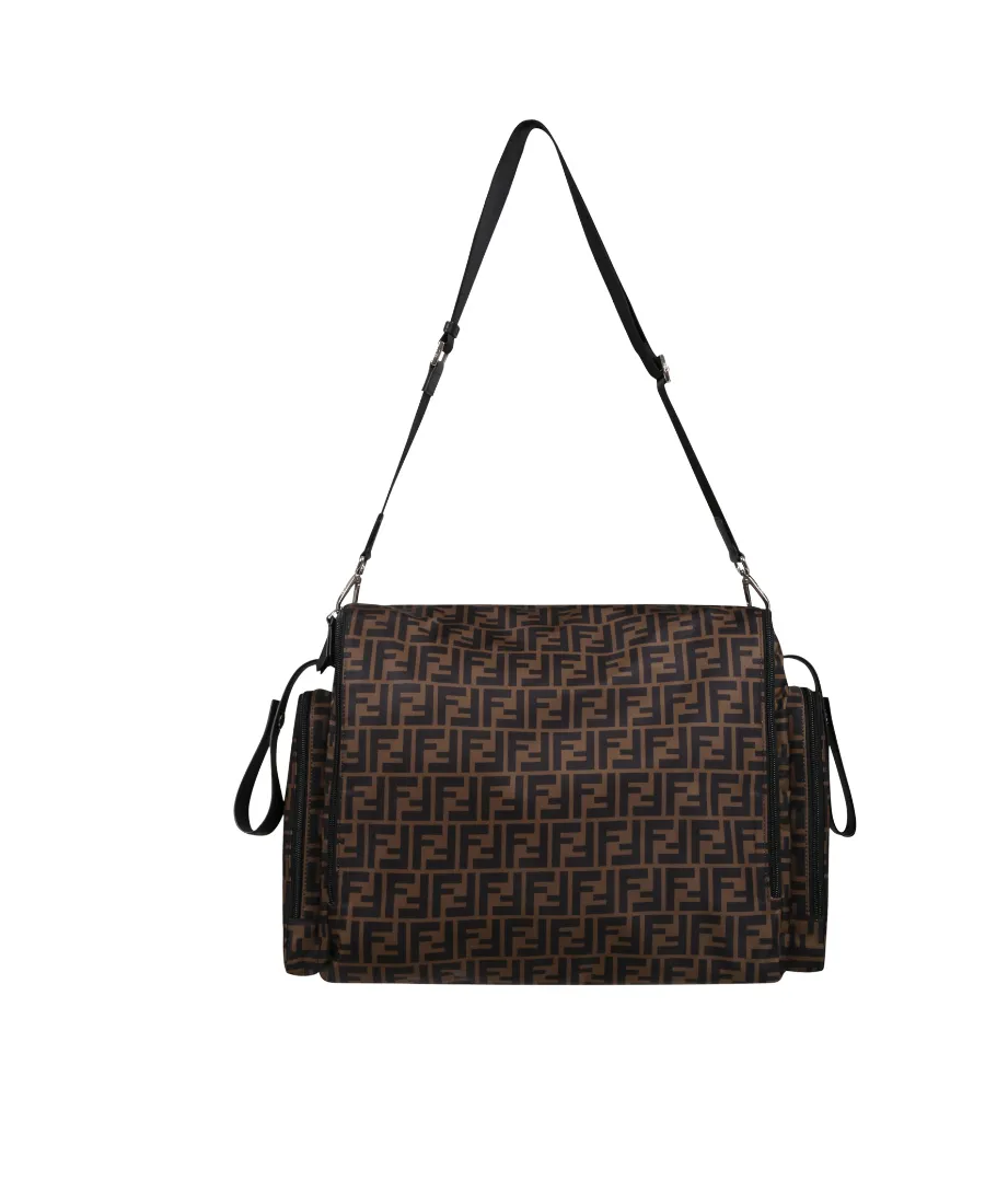 Fendi Kids Ff Logo Zip-Up Changing Bag