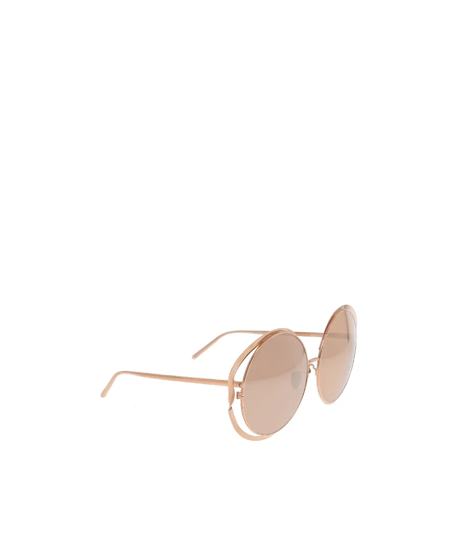 Linda Farrow Round Frame Sunglasses