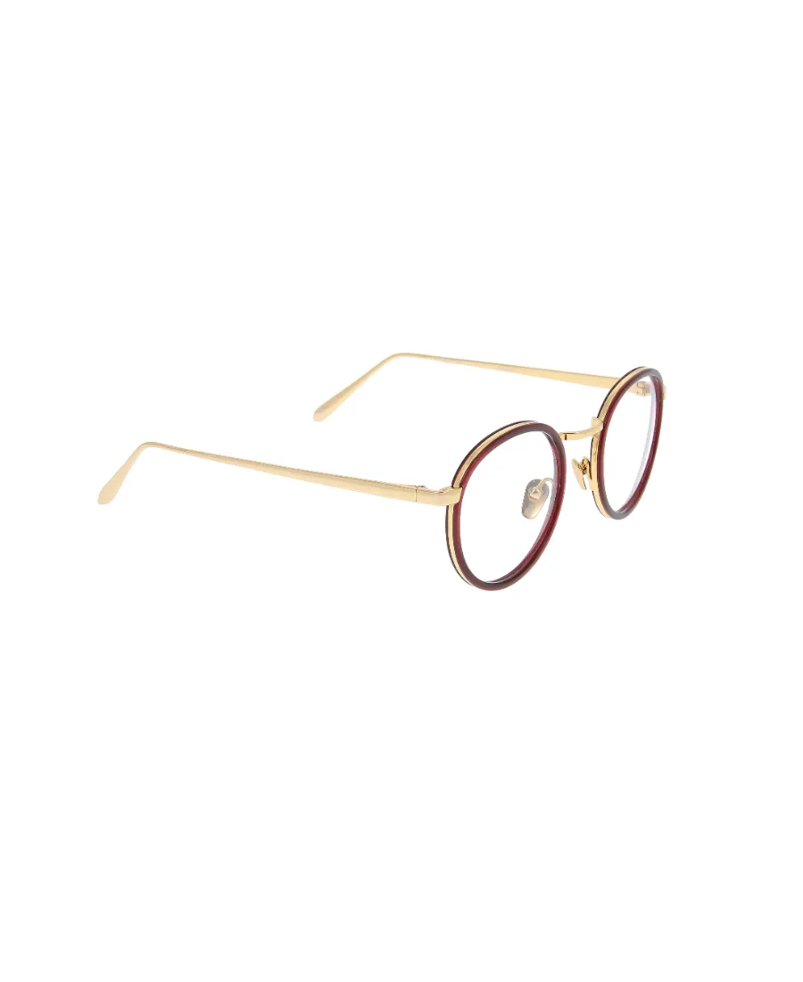 Linda Farrow Oval Frame Glasses