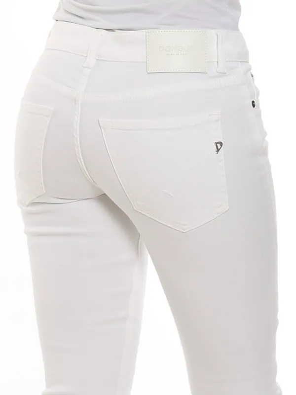 Dondup Mid-Rise Slim-Fit Cropped Jeans