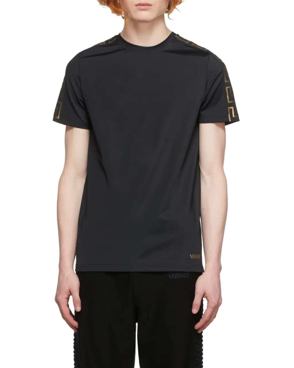 La Greca-Print Short-Sleeve T-Shirt