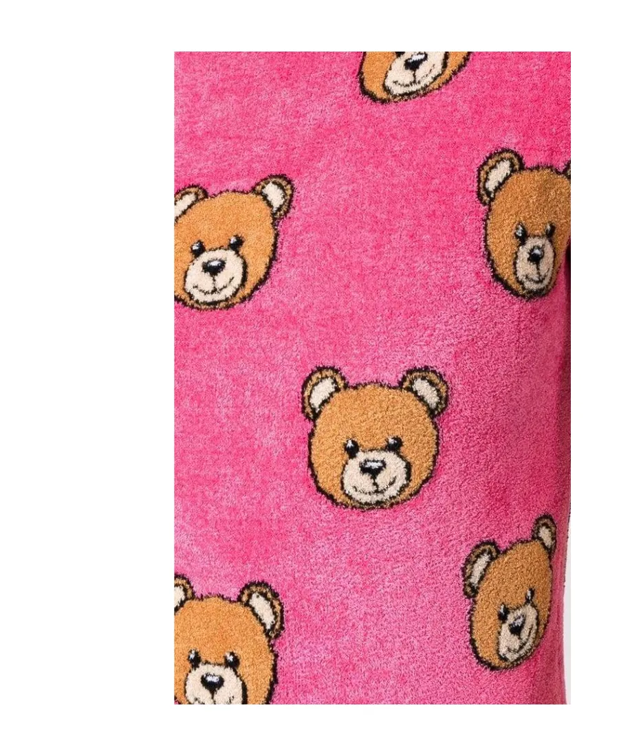 Teddy Bear-Print Brushed T-Shirt