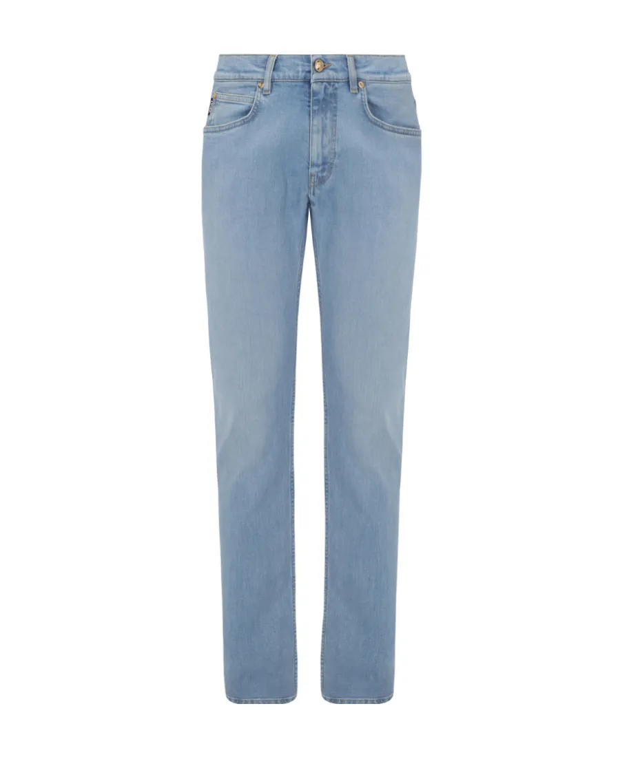 Versace Logo Patch Low Waist Jeans