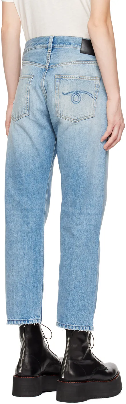 Retro Fengshui Washed Jeans