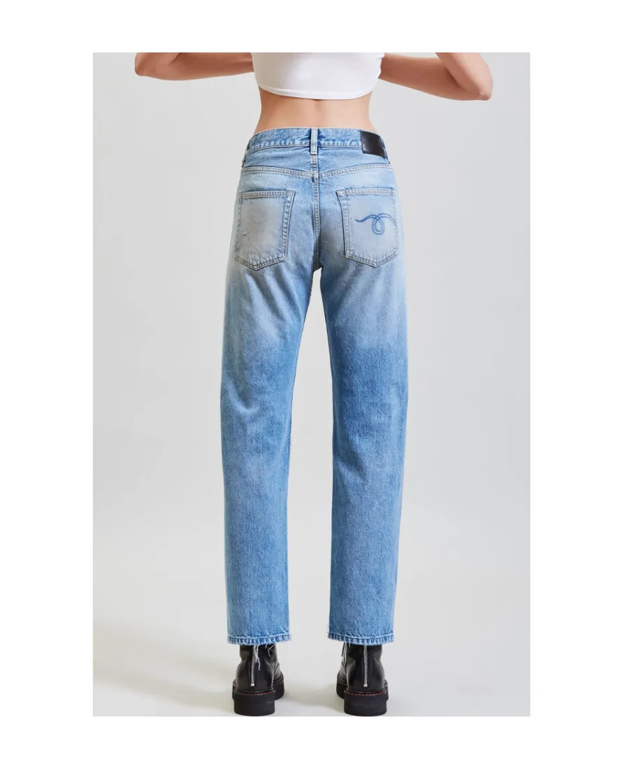 Retro Fengshui Washed Jeans