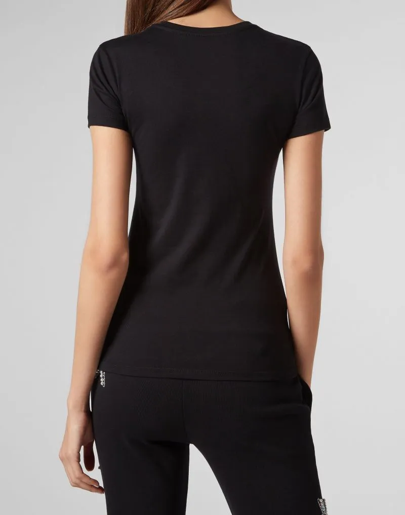 Crystal Pattern Short-Sleeved T-Shirt